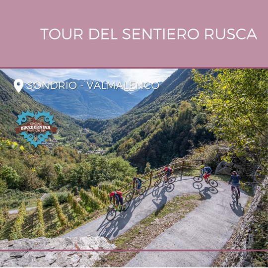 Tour in e-bike del sentiero Rusca (giornata intera)