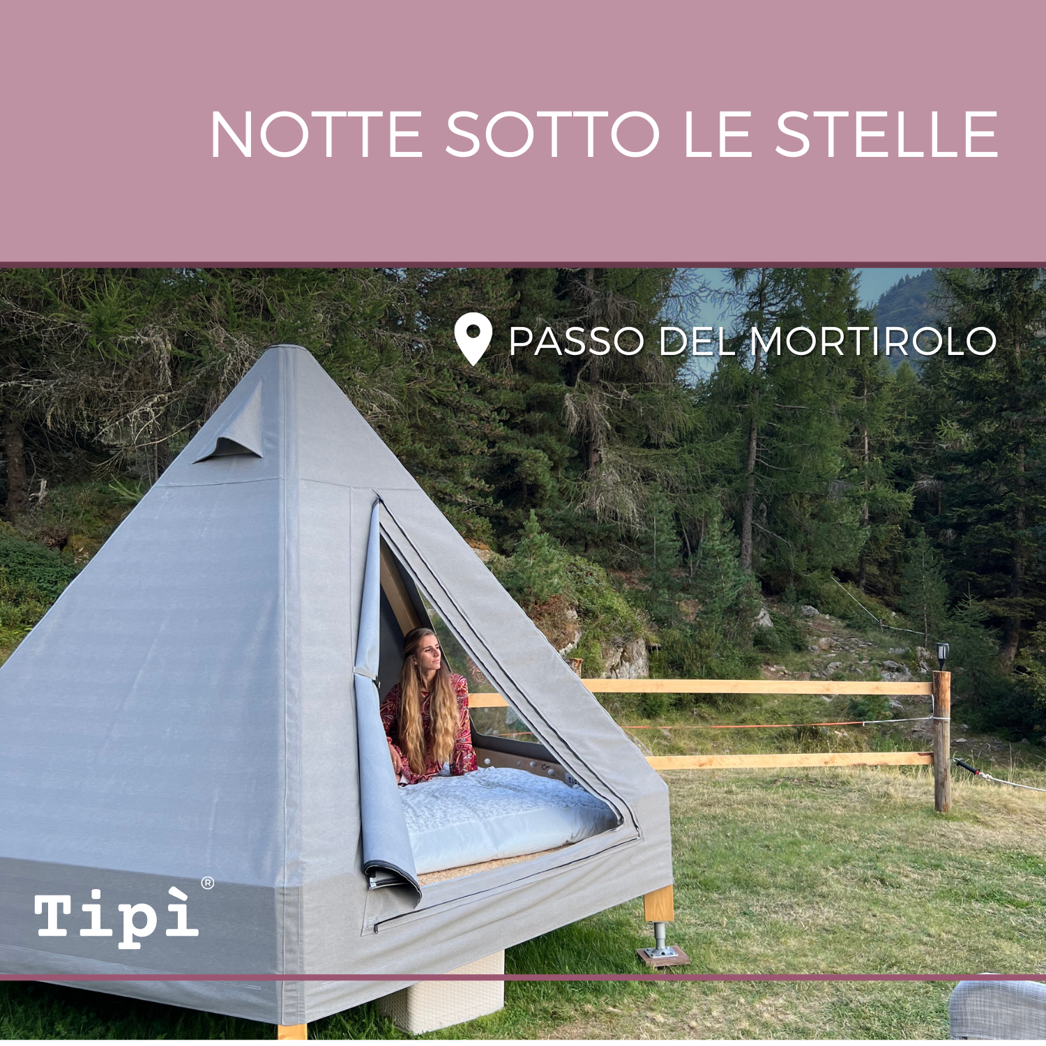 Pernottamento in glamping per 2 persone con colazione inclusa