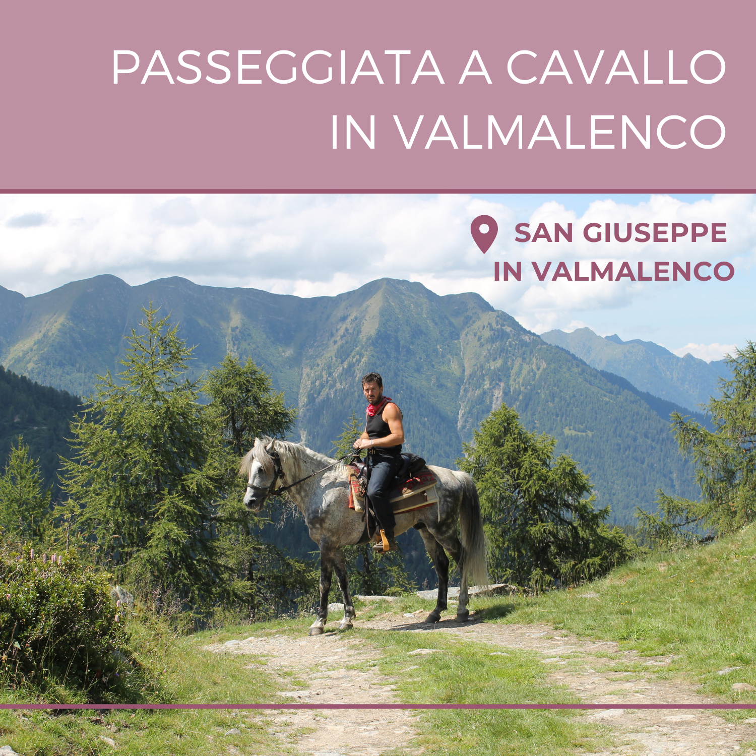 Passeggiata a cavallo di 1h in Valmalenco