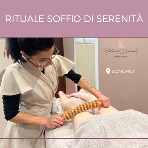 Massaggio corpo con oli caldi e rullo massaggiante