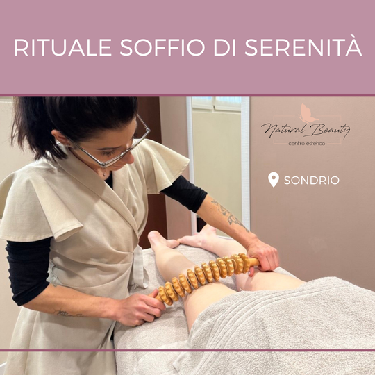 Massaggio corpo con oli caldi e rullo massaggiante