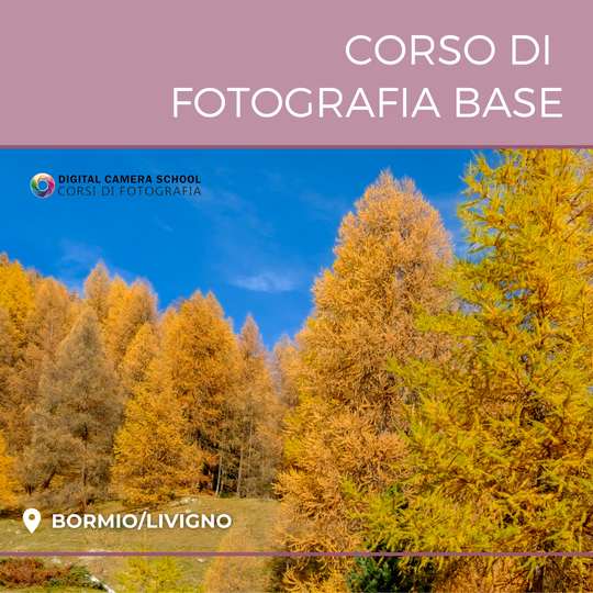 Corso di Fotografia Base a Livigno/Bormio Ottobre 2026