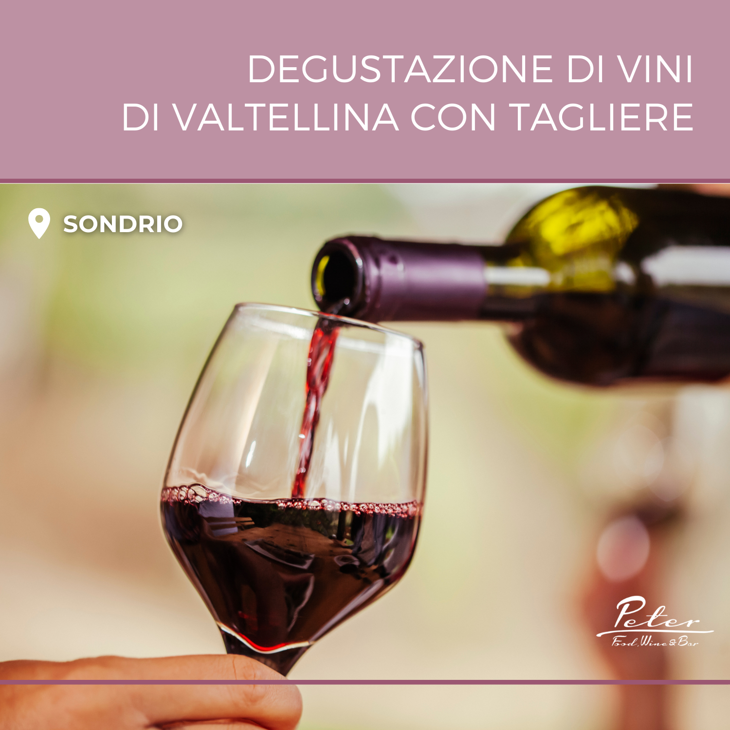 Degustazione Vini Valtellinesi con tagliere
