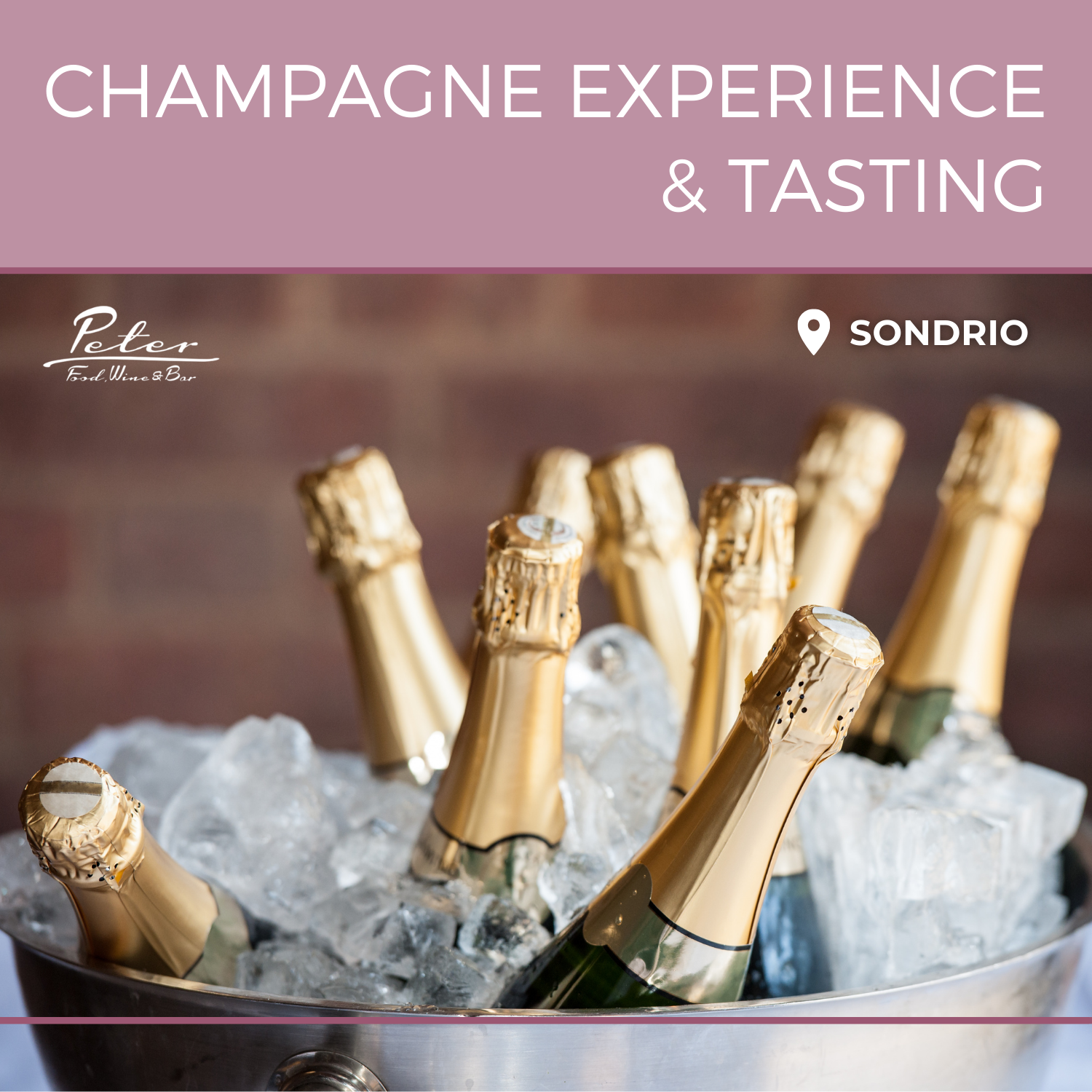 Degustazione di champagne con tagliere