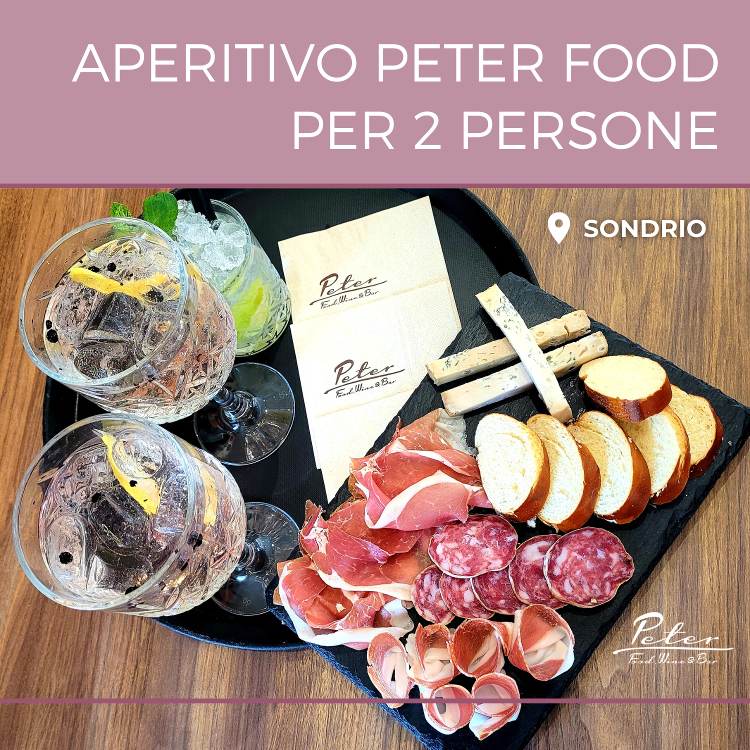 Aperitivo per 2 persone
