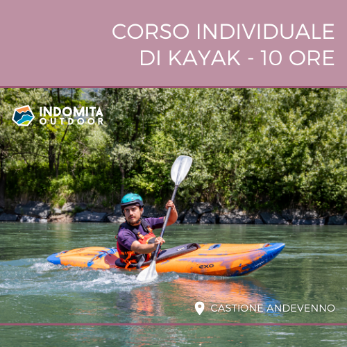 Corso individuale di Kayak 10 ore