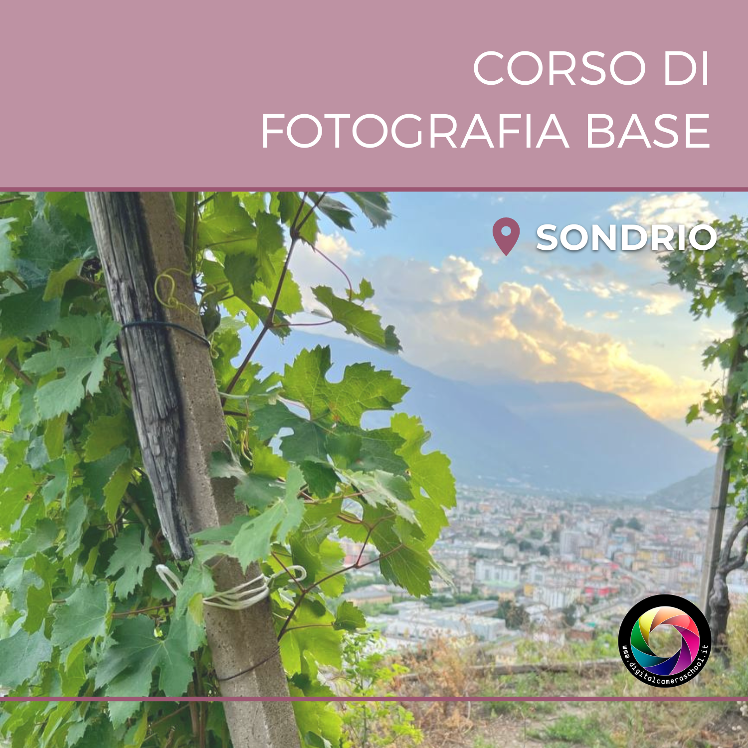 Corso di Fotografia Base a Sondrio 18 Novembre 2025
